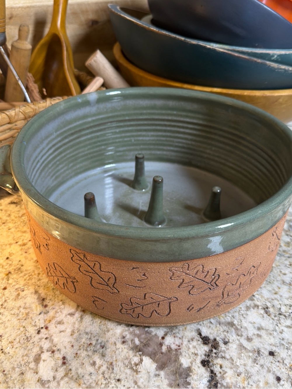 Vintage Potternut Pottery Hand Thrown Pottery Apple Baker